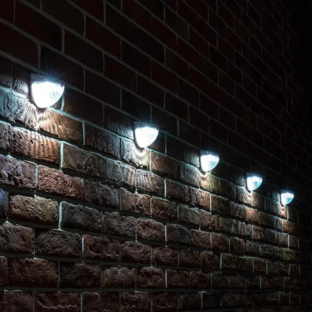 Solar Fence Light Outdoor Waterproof Wall Lamps Garden Energy Light Festoon Decoration LED for Garden Step Patio Stairs 1-12PCS