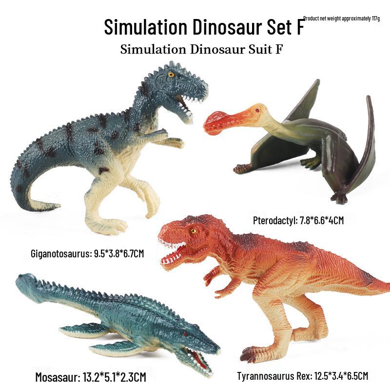 Jurassic Simulation Dinosaur Toys: Spinosaurus, Tyrannosaurus Rex, Mosasaurus