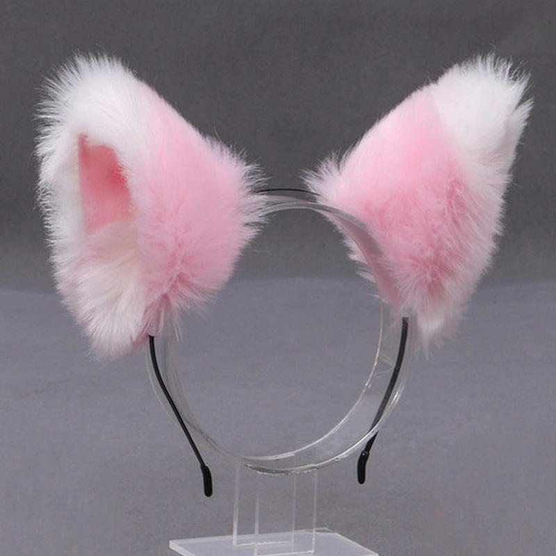 Fuchs Katze Ohr Plüsch Haar Hoops Cosplay Flauschigen Plüsch Haarband Stirnband Frauen Mädchen Maskerade Party Headwear Haar Zubehör