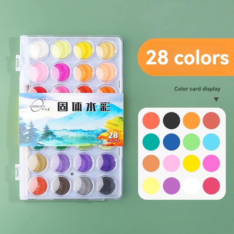 Watercolor Paint Set, Vivid Colors in Portable Box, Perfect Travel Watercolor Set for Artists, Amateur Hobbyists and Painting