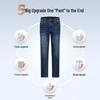 SEPTWOLVES Men's Stretch Straight-Leg Jeans