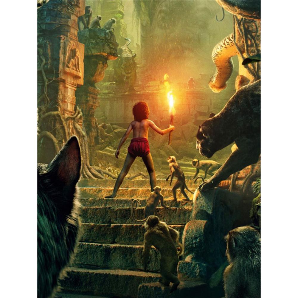 

Disney 5D DIY Diamond Painting Enchanted Forest Illustration Cartoon Full Diamond Mosaic Diamond Painting Art Wall Decoration Craft Set Round 20x30cm