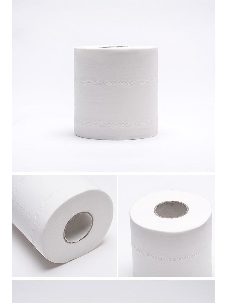 Core-Wound 4-Ply 30-Pack Toilet Paper Rolls - Household & Hotel Use