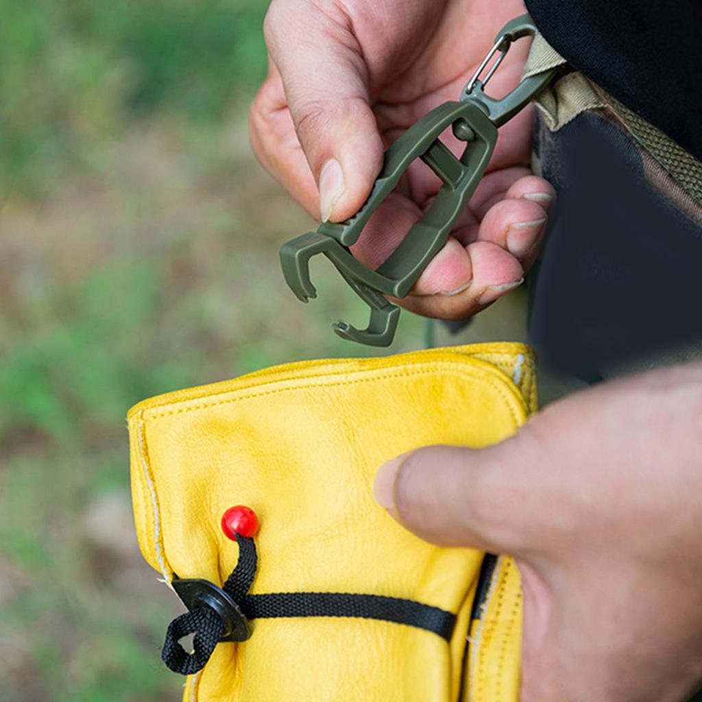 3Pieces Glove Clamp Carabiner Clip for Tool Bags Towel Hooks Nonslip Belt Attachment for Construction Outdoor Activity
