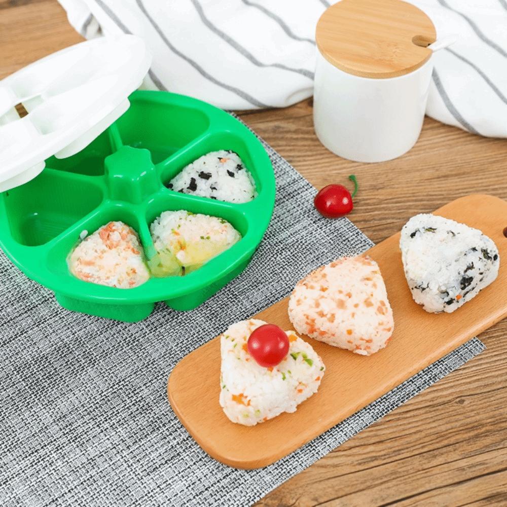 Perfect Shape PP Sushi Maker Box 6 In 1 Non-Stick Triangle Sushi Mold Onigiri Mold Japanese Cuisine