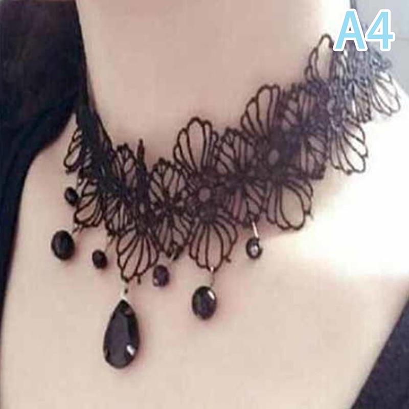 1Pckorean Fashion Velvet Choker Necklace For Women Vintage Sexy Lace Necklace With Pendants Gothic Girl Neck Jewelry Accessories one size бронзовый