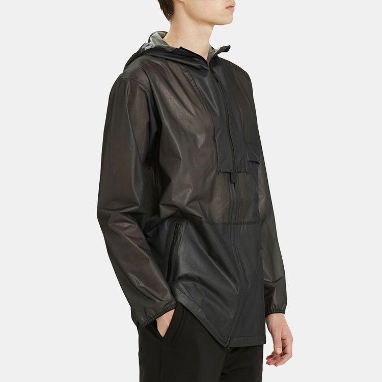 adidas Men's Y-3 SS21 Nylon Waterproof Jacket Black GV6086