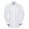Russell Collection Mens Oxford Tailored Long-Sleeved Shirt