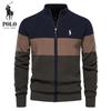 Polo Ralph Lauren Podzimní a zimní výšivka Nový pánský pletený svetr bunda Svetr kardigan Vysoce kvalitní trendy bunda