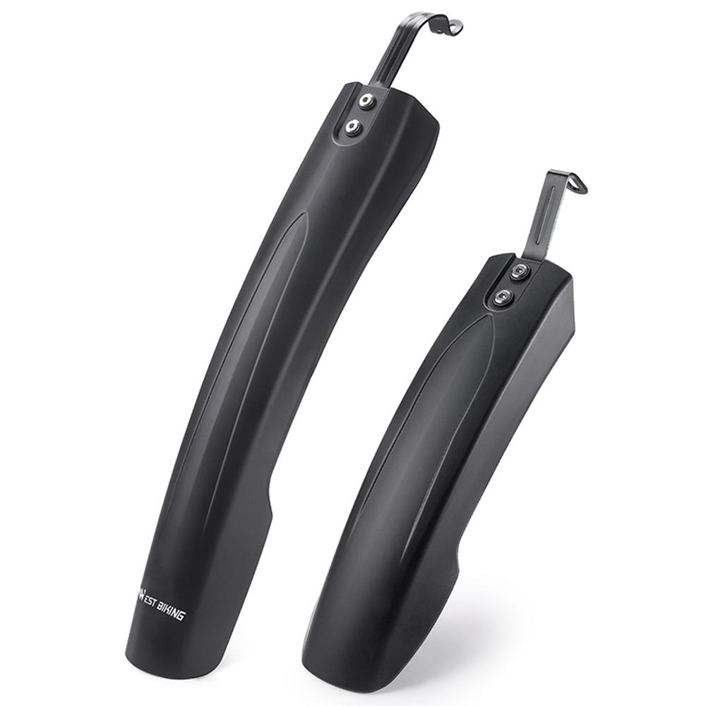 WEST BIKING YP0714027 1 Pair PP Front and Rear Mountain Bike Widened Fenders A