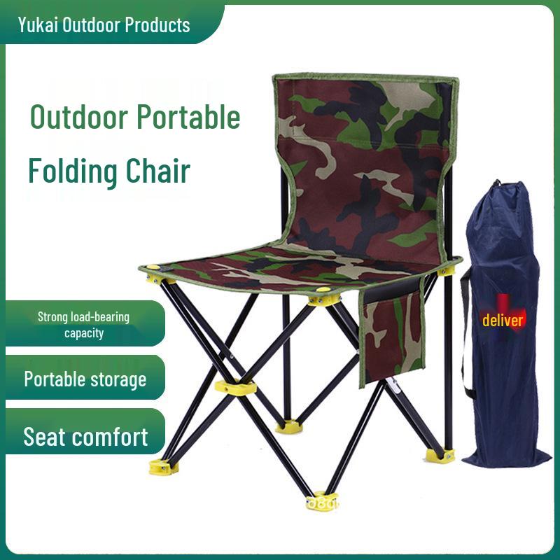 Portable Folding Fishing & Camping Chair - Outdoor Beach Leisure & Art Sketch Stool