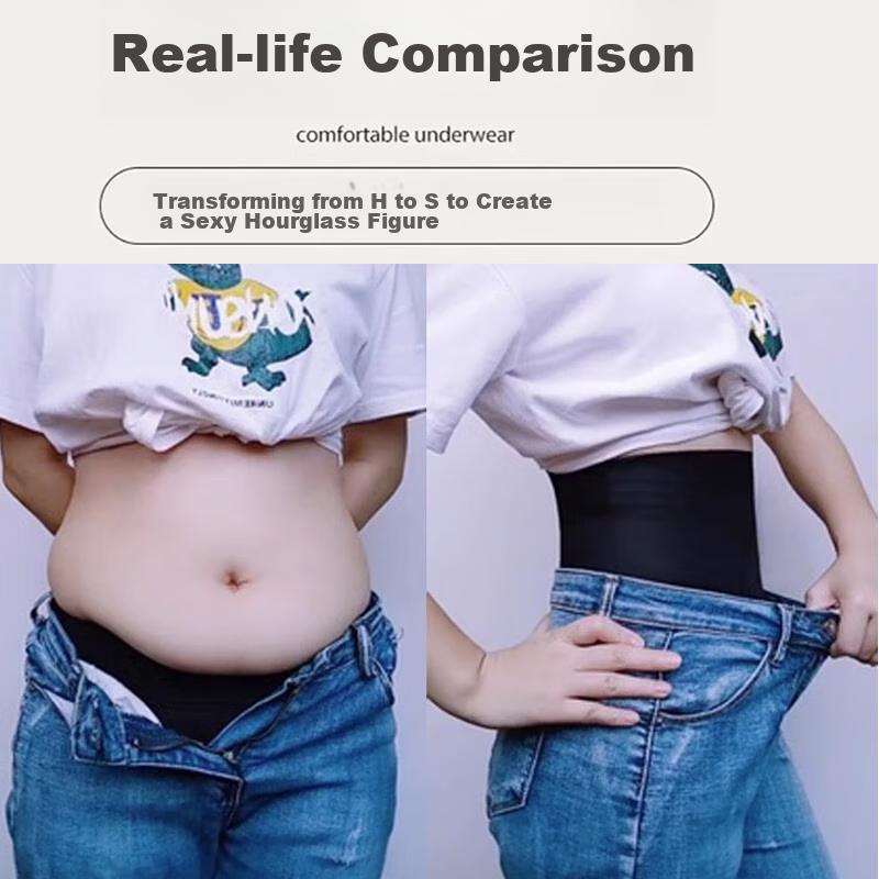 Bejirog Tummy Control Underwear for Women, Strong Belly Slimming, High-Waist, Invisible, Wedding Waist Cincher, Postpartum Safety Panties