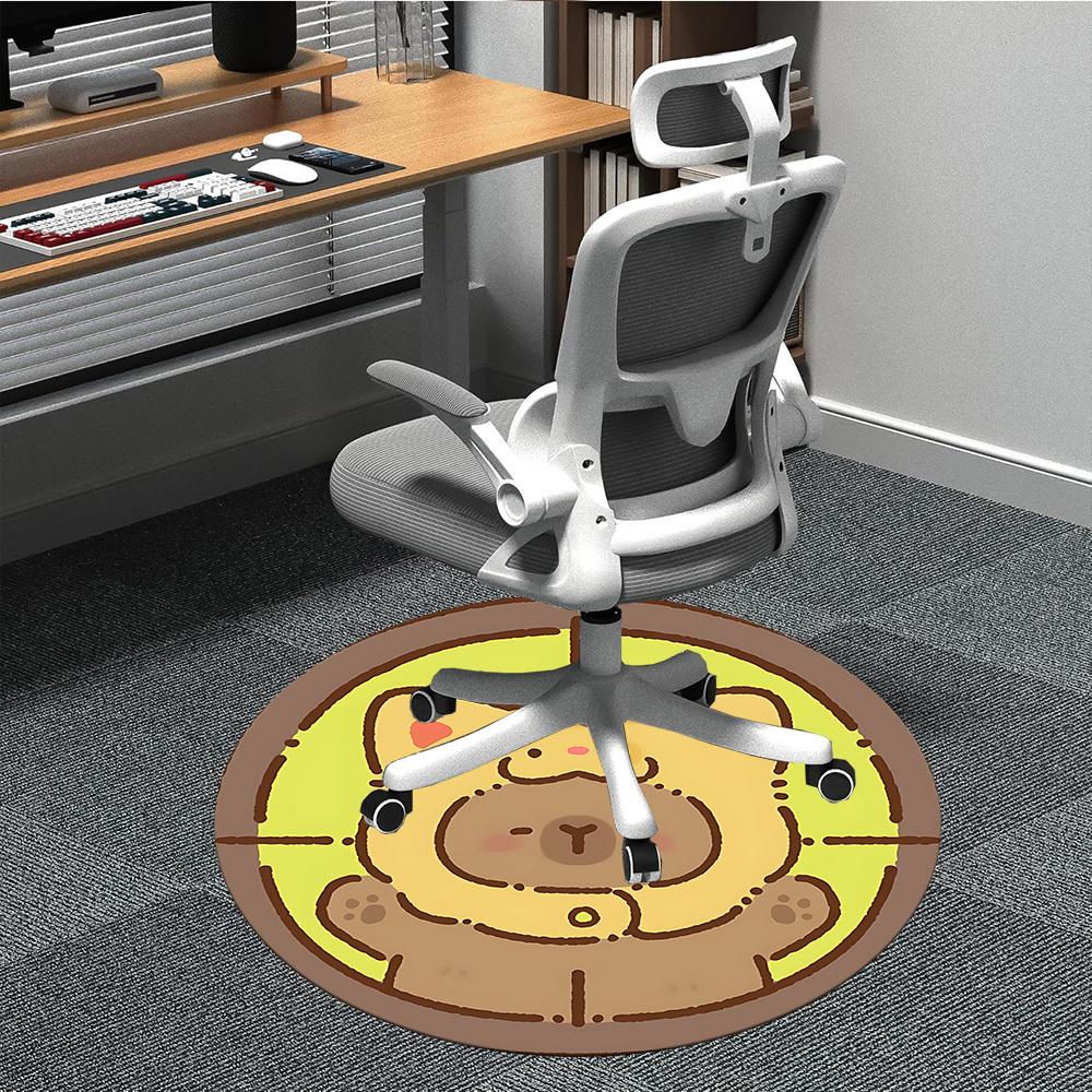 

1pc Capybara Target Chair Carpet for Office, , Non-slip carpet, Very suitable for offices, farmhouses,Outdoor carpet yy251120060 80cm by 80cm