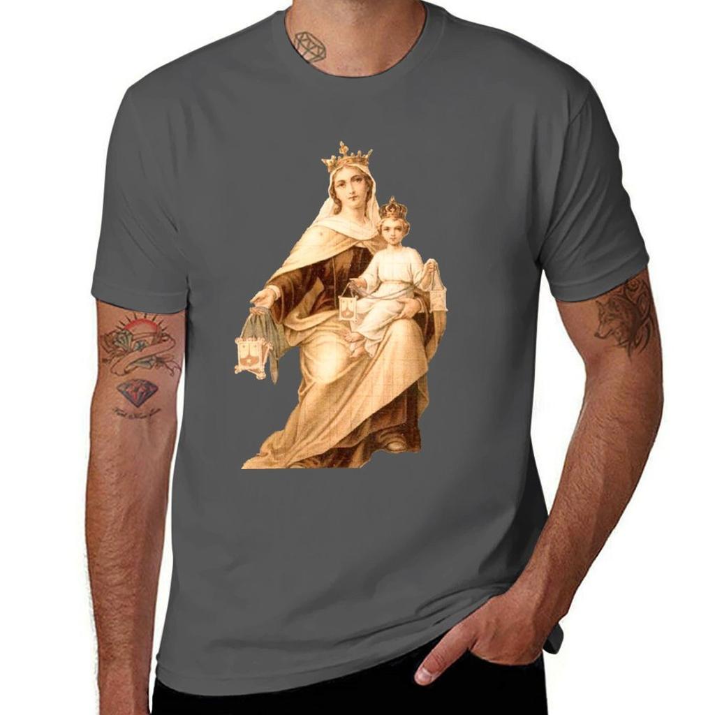 Lady of Mount Carmel 1 TShirt Christmas Casual Tee Shirt