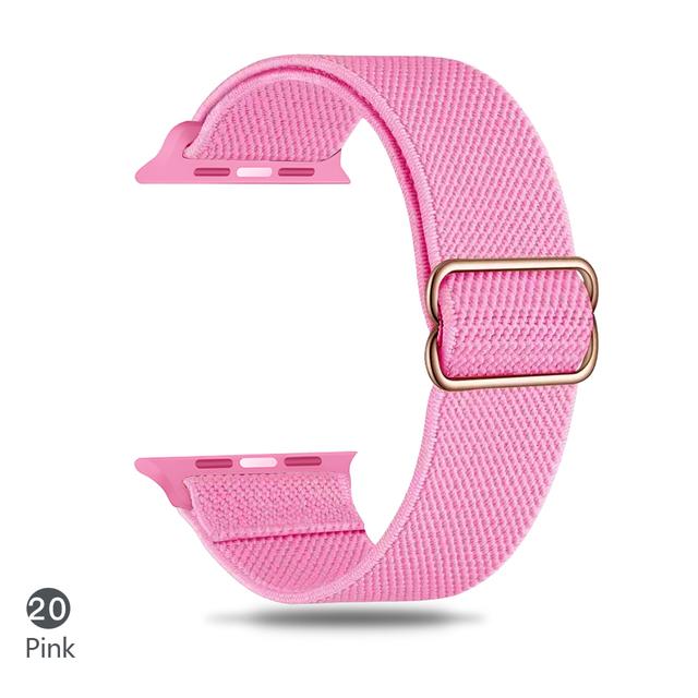 Cinturino in Nylon per Apple watch band 44mm 40mm 38mm 42mm ultra 2 49mm SOLO bracciale correa iwatch series 9 7 SE 6 5 4 8 45mm 41mm