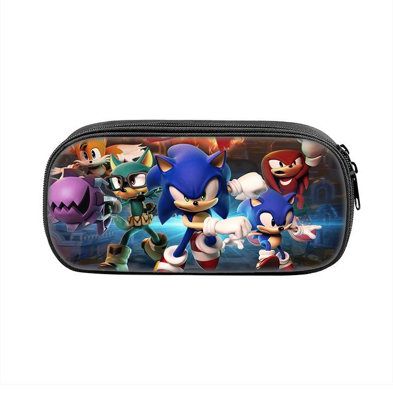 3D Sonic the Hedgehog Pencil Box for Kids - Primary School Stationery Bag