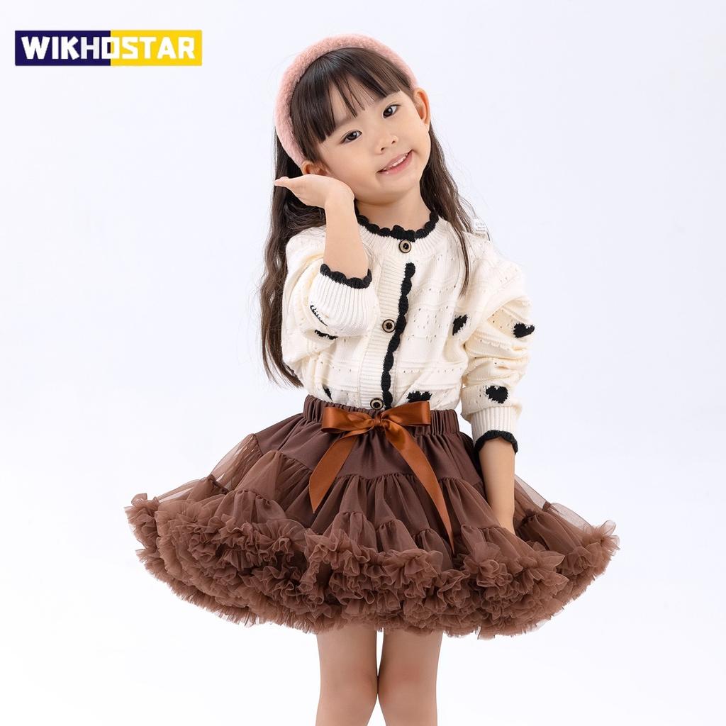 HOT Upgrade Girls Tulle Skirt Baby Children Tutu Pettiskirt Skirt Kids Fluffy Ballet Skirt Party Princess Girl Clothes