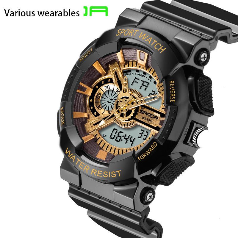 

Модные молодежные мужские и женские часы, водонепроницаемые, светящиеся, многофункциональные электронные часы