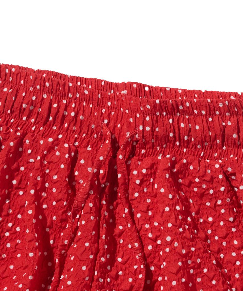 CARGOBROS FOR WOMAN Polka Dot Balloon Elastic Shorts (Red)