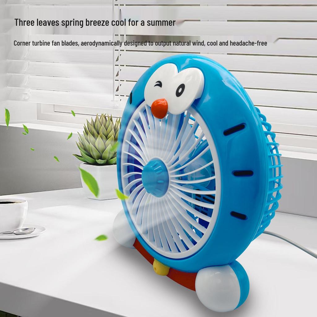 Portable Cartoon Desk Fan for Student Dorms and Offices