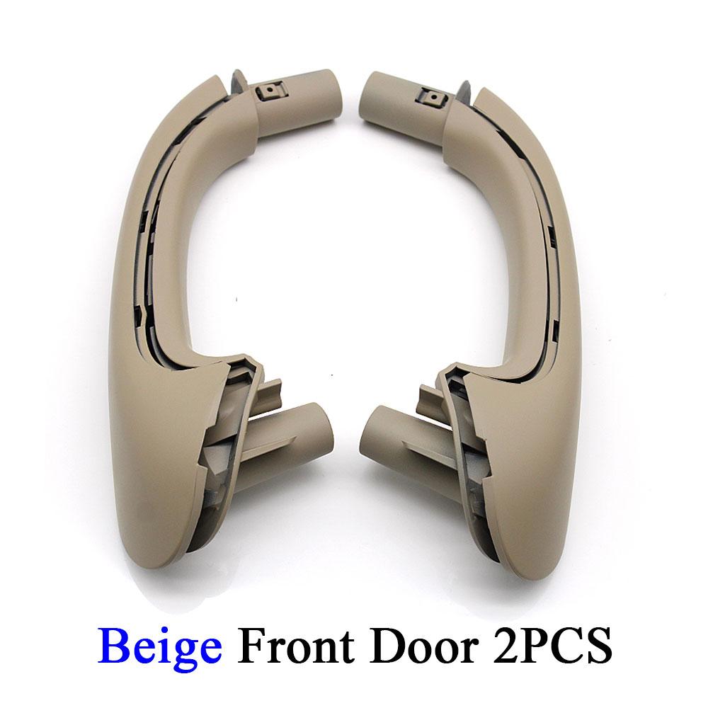 2PCS/4PCS Car Interior Black Beige Gray Front Door Pull Handle Set Replacement For Mercedes Benz W203 C Class Sedan