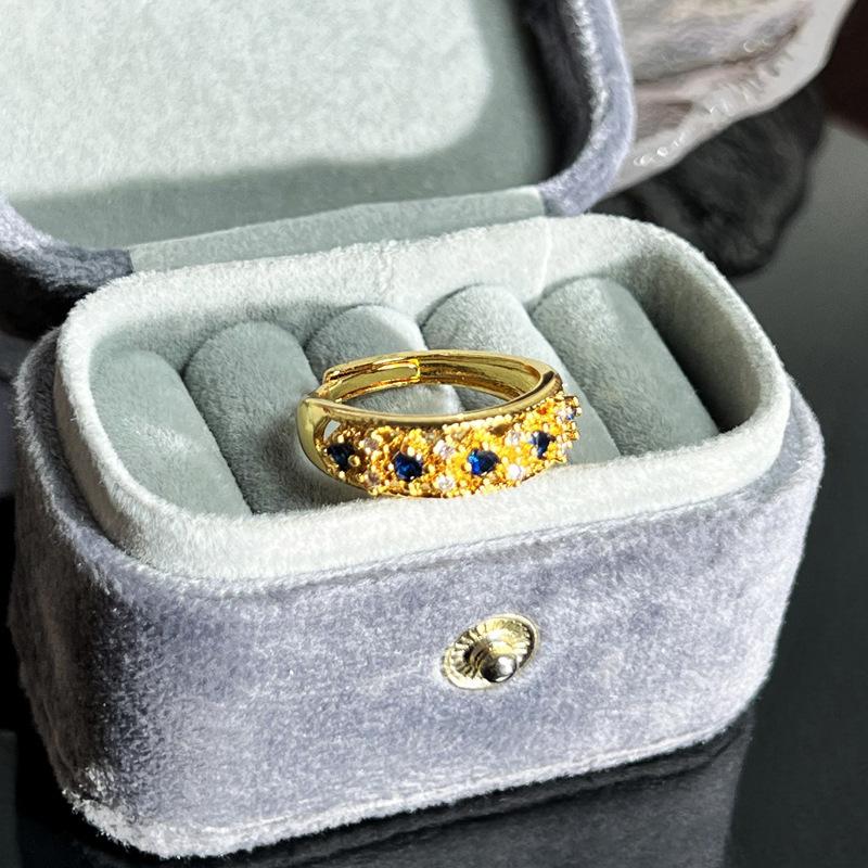 Caibao Series Open Ring Women'S Simple Fashion Niche Design Sweet Cool Light Luxury High-End Accessories