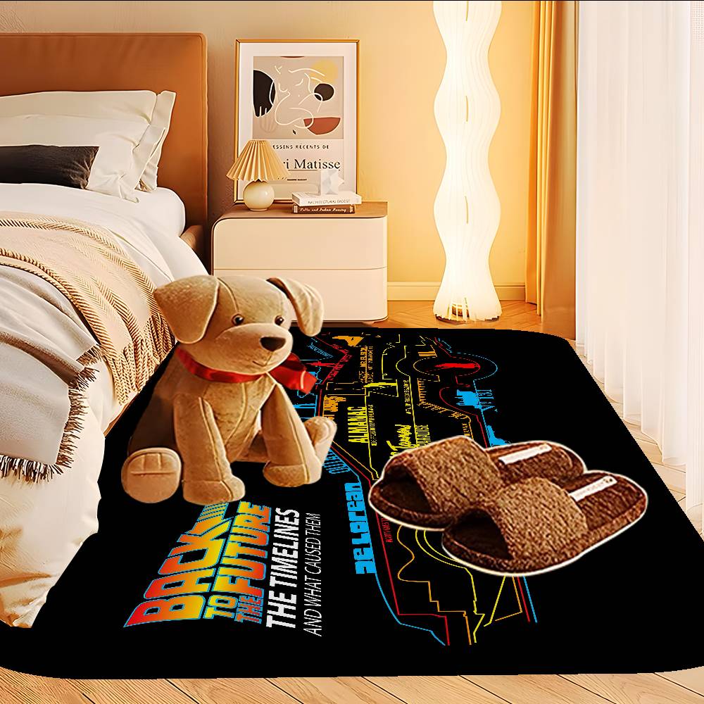 Back To The Future Door Mat Washable Non-Slip Living Room Sofa Chairs Area Mat Kitchen Doormat Area Rug