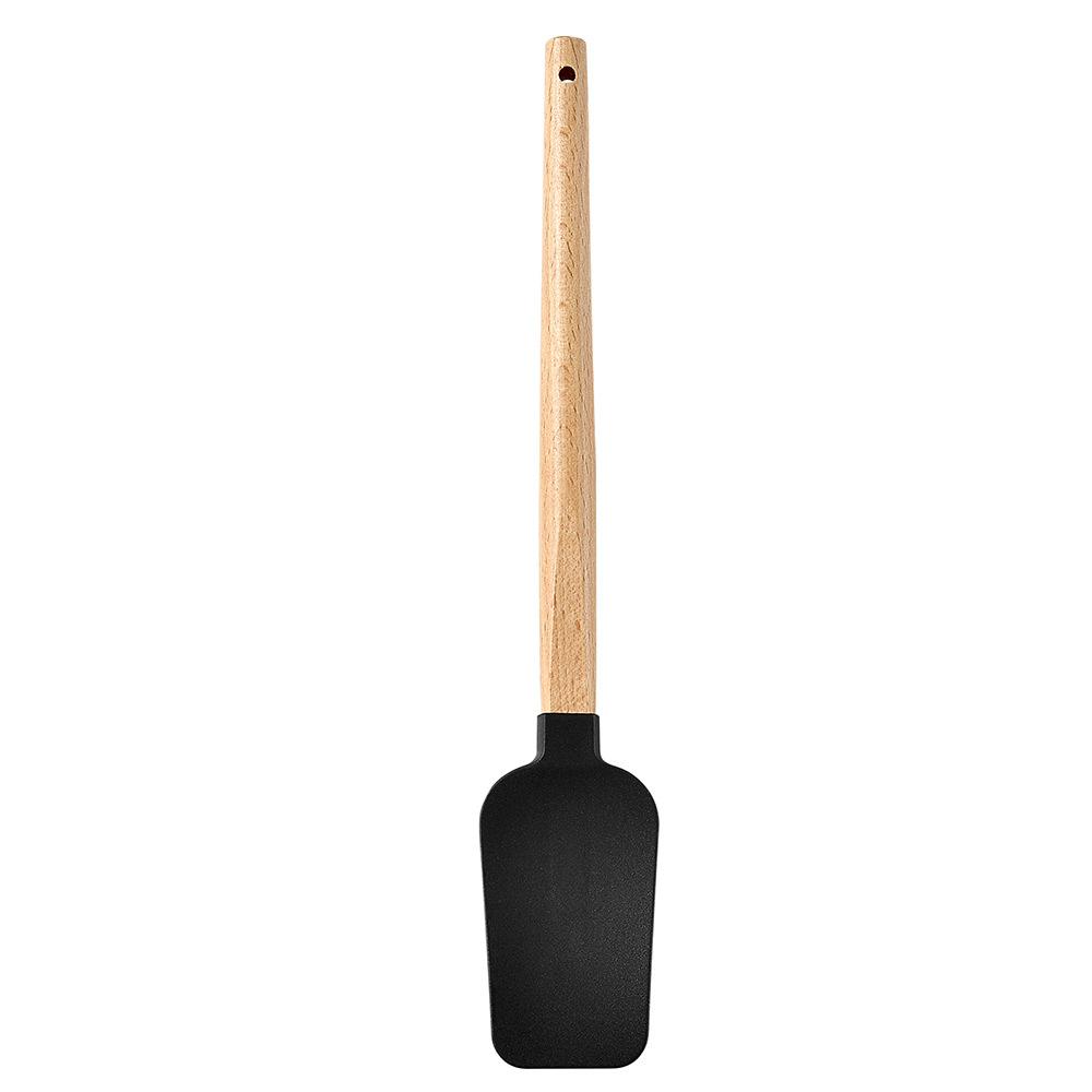 Silicone Scraper Scraper Home Baking Wooden Handle Scraper Cake Scraper Cream Small Spatula Set6