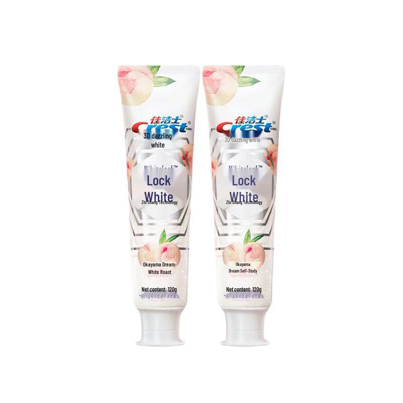 Crest Dual-Color Whitening Toothpaste with Tissues
