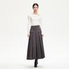 Veromoda 2025 Spring Elegant Pleated Midi Skirt