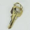 Used LOUIS VUITTON Cadena Key set No.315 metal gold padlock