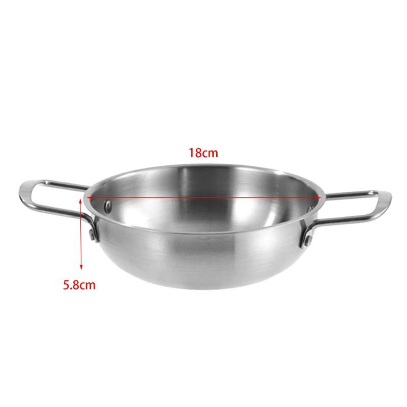 Korean Ramen Pot Multipurpose Fast Heating Double Ear Stockpot Pan Dry Pots Household Seafood Pot Instant Noodle Pot