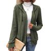 Women's Zipper Cardigan Long-Sleeve Hooded Jacket