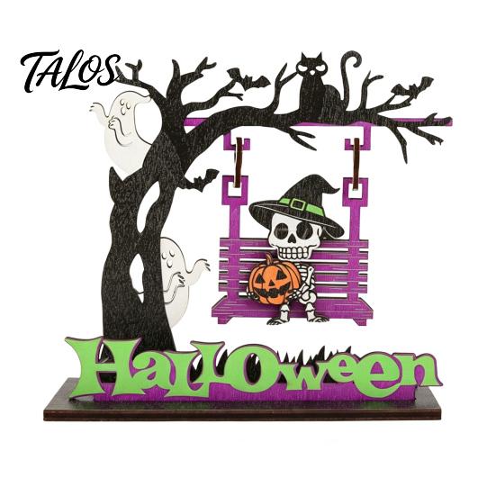 Spooky Home Indoor Accents Funny Halloween Desktop Swing Decor, Decor for Living Room Cute Gifts Kids Tabletop, Gothic Fall Themed Ornament,
