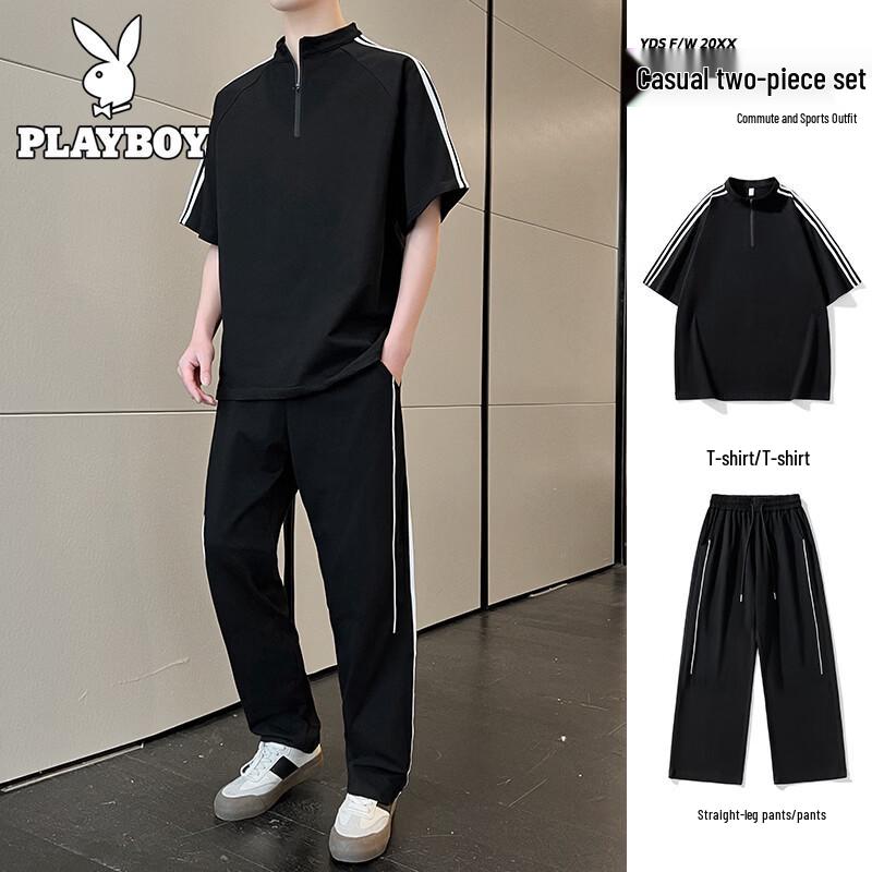 Playboy Men s Summer Half-Zip Sport Set XL