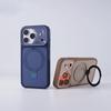 Matte Shockproof for Bracket Case For For Iphone 17 16 1 14 Plus 13 12 Pro Max 11 17Air Armor Protection Magnetic Cover