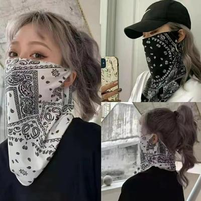Summer Face And Neck Uv Protection Ear Scarf Hip Hop Outdoor Scarf Fashion Punk Sunscreen Facial Mask For Men And Women