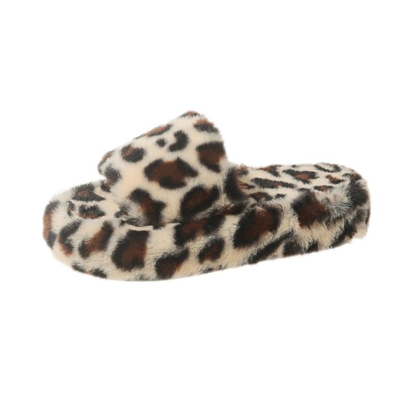 Fashion Furry Slippers Plush Slippers Fluffy 2024 Fashion Trend Luxurious Thick Soled Slip-on Women's Fashion Shoes