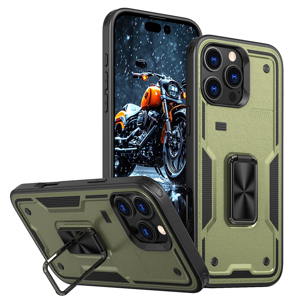New for Apple 16Pro Ring Phone Case Car Magnetic Bracket Full Pack Set Beer Anti Drop S25 Protective Cover
