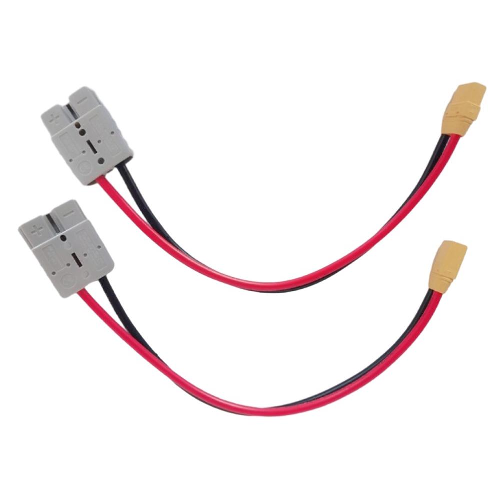 For Electric Vehicles For To XT90 Adapter Cable Female/Male Head Rubber Tinned Copper Core 10AWG 30cm Cable 600V