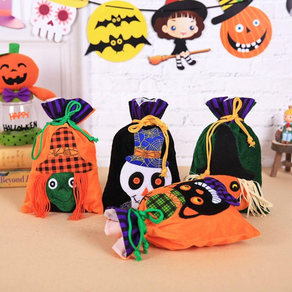 Storage Bucket Trick or Treat Bag Gifts Pouch Pumpkin Bag Party Supplies