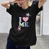 I Love Me Polka Dot Starfish Graphic Tee Women Summer Short Sleeve Self Love Print Yk Harajuku Casual Streetwear Tee Top FeUnisex