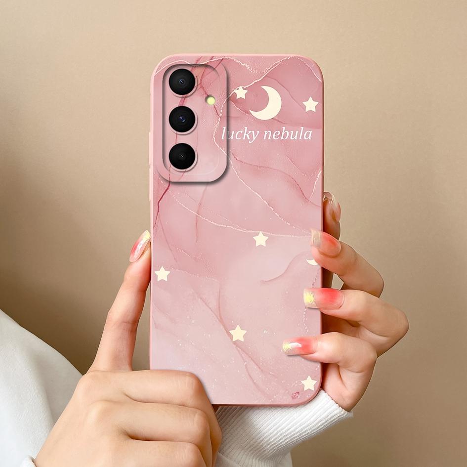 Hülle für Samsung Galaxy A55 S22 S23 M34 A05 A15 C55 F15 S24 Handyhülle Niedliche Kaninchen-Cartoon-Muster Schale Flüssigsilikon Anti-Drop-Stoßfänger für Samsung