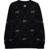 New MLB Knitwear Unisex Black 3AKCM0431-50BKS