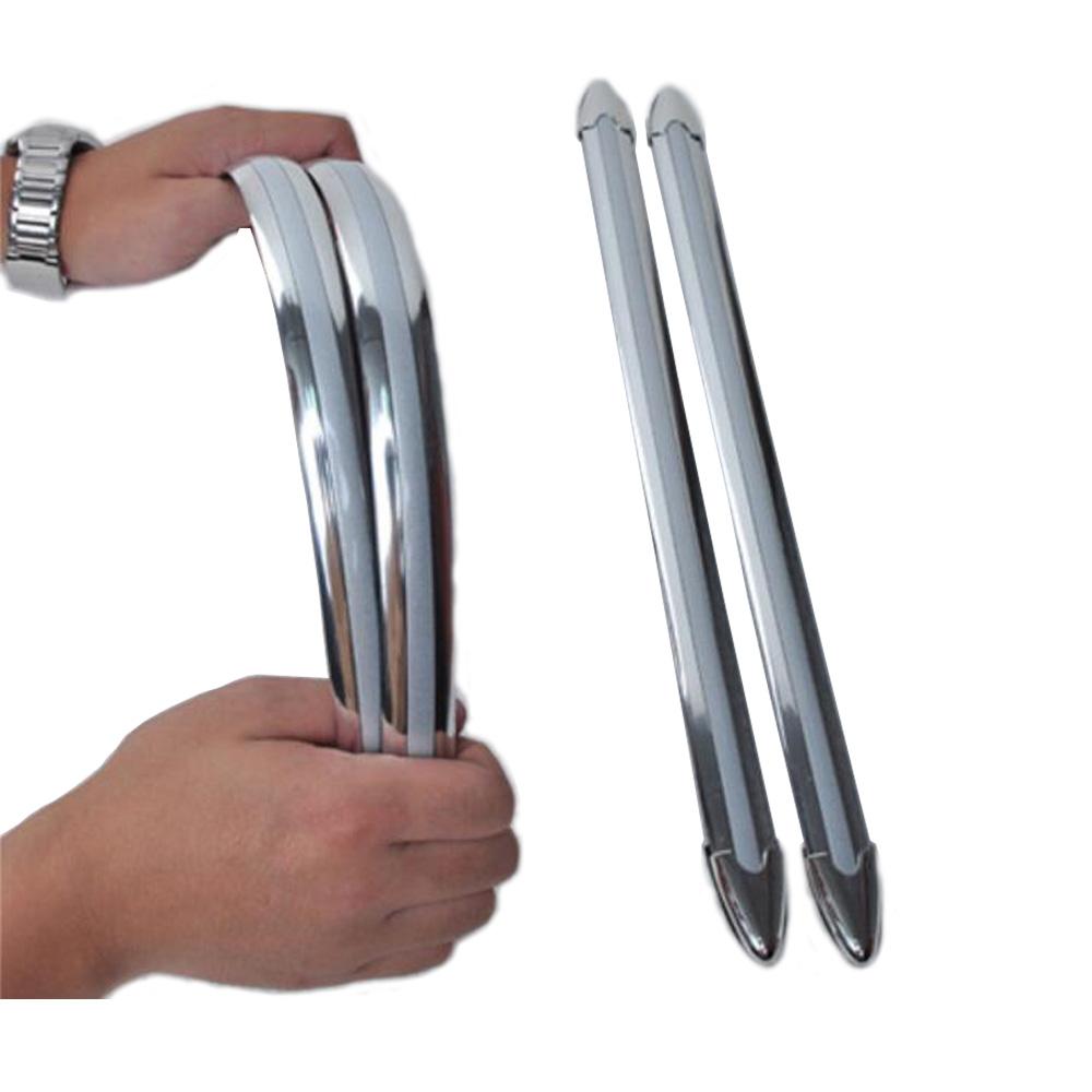 4 stücke Auto SUV Rand Anti-kollision Streifen Stoßstange Schutz Schutz Bar Anti-Reiben Kratzen Einzelhandel Stoßstange crash Styling Moulding