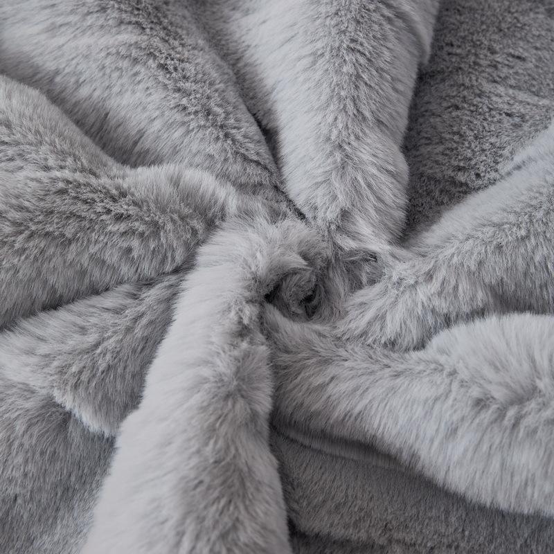 New Light Luxury Internet Celebrity Thickened Plush Leather Sofa Cushion Winter Modern Cream High-End Cover Seat Cushion Cover Cloth