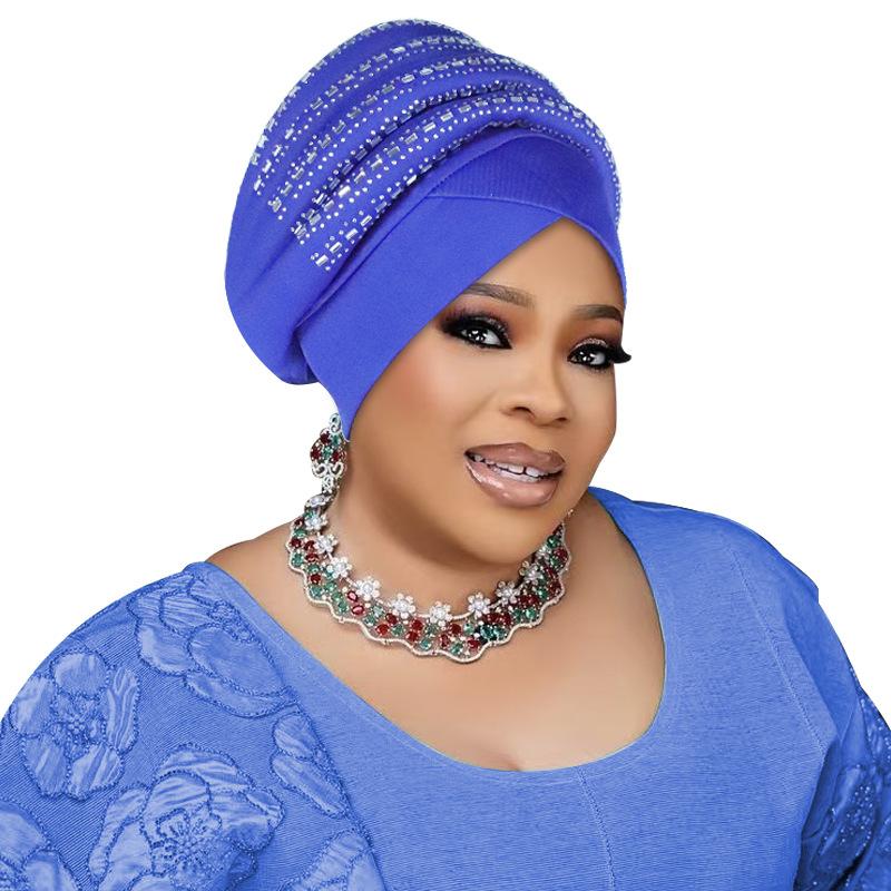 Handmade Diamonds Women's Turban Cap
