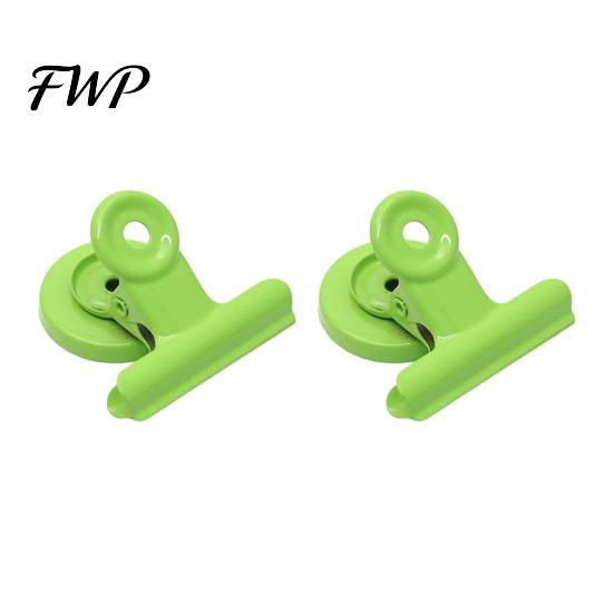 Heavy Duty Magnetic Clip 2Pcs Folder Strong Metal Binder Clips 38mm Key Holder Heavy-Duty Fridge Magnets for Refrigerator Whiteboard Office