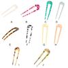 Female Acetate U-Shape Hair Sticks Clip Hairpins Retro Gift Headwear for Girls Wedding Headband Daily-Wear Accessories