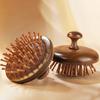 Air Cushion Comb Scalp Therapy Massage Comb Scalp Head Caring Natural Sandalwood Circular Tooth Guasha Scraping Body Massager